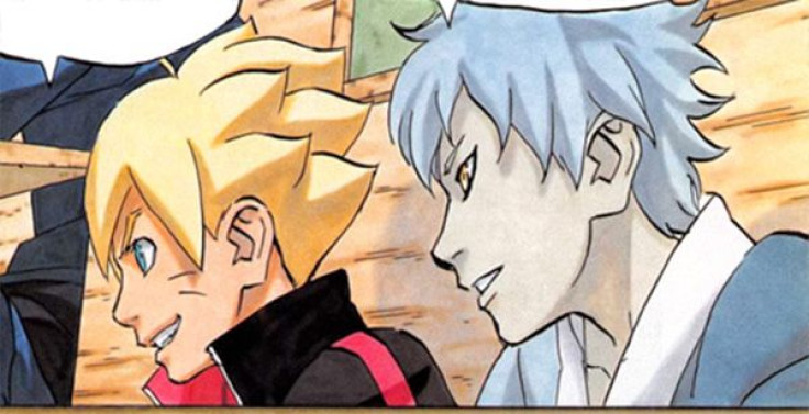 Boruto and Mitsuki in the Naruto manga.