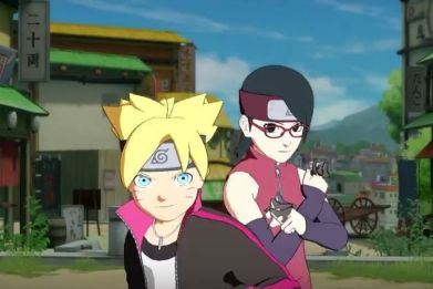 Boruto and Sarada in the upcoming Naruto Ultimate Ninja 4 