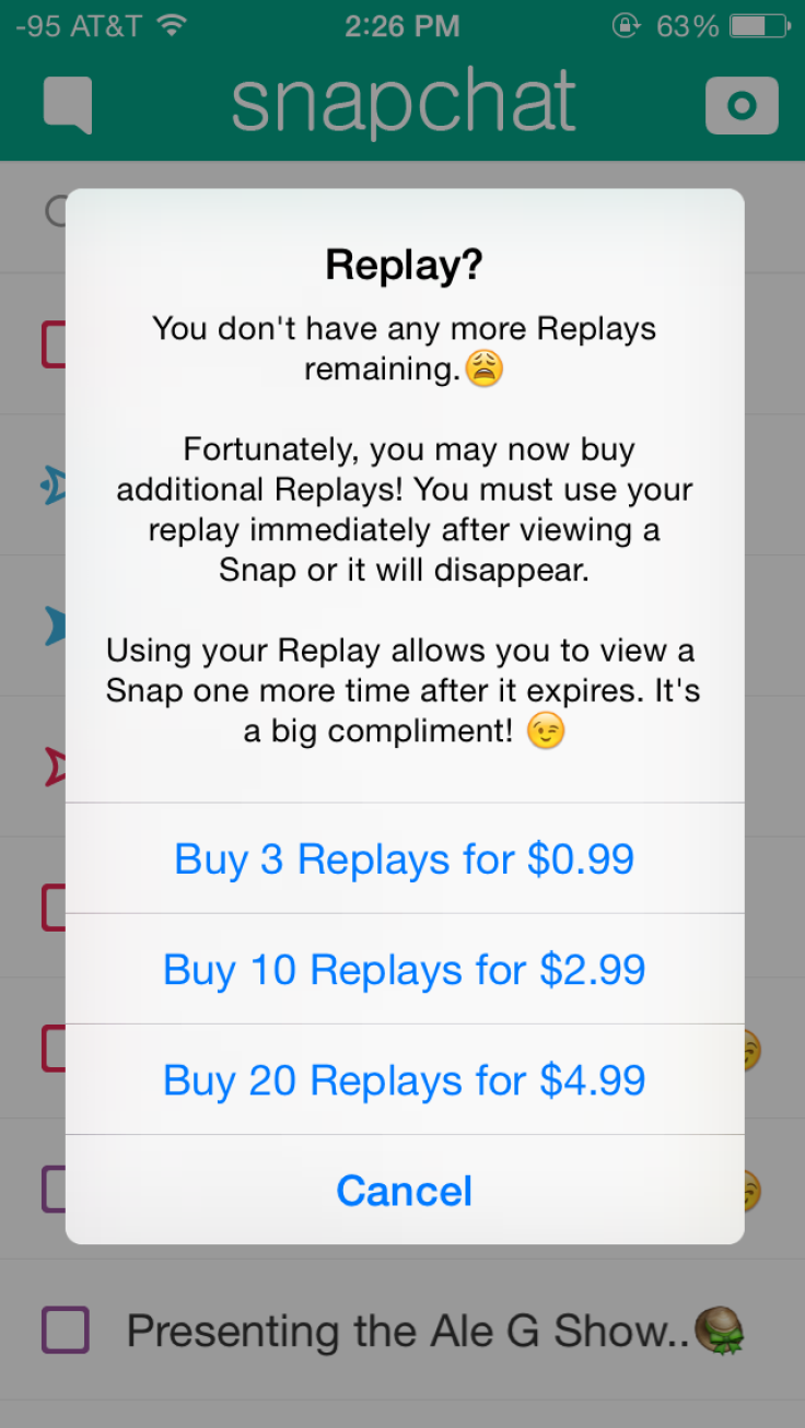 Snapchat Replays