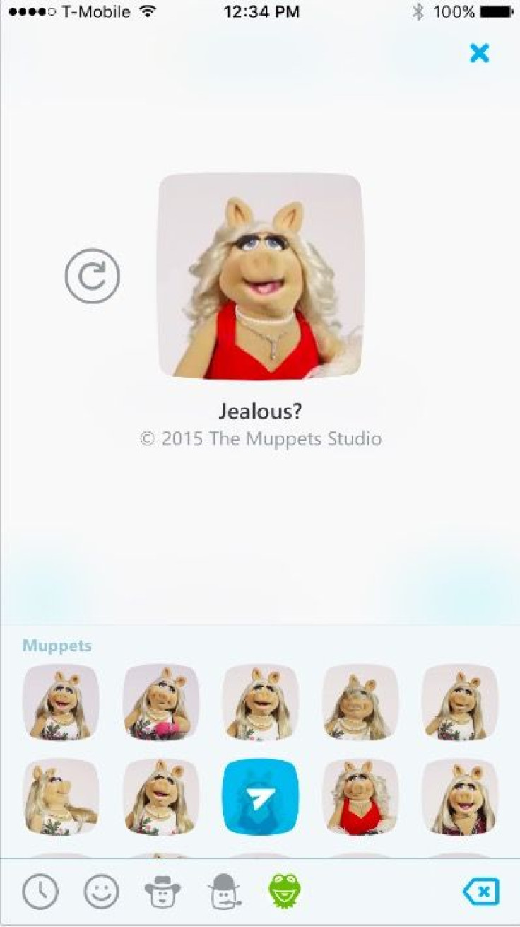 New Skype moji can be found in the emoticon menu at the right hand side of the chat box.
