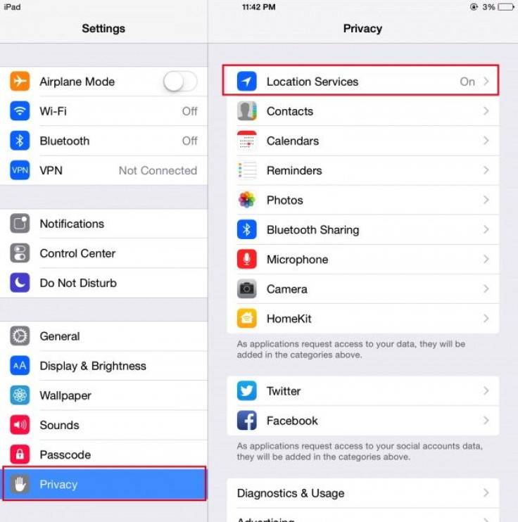 One way to save battery life in iOS 9 is to turn off location services for apps you don't need it on. This will slow battery drain on your iPhone, iPad or iPod. 