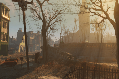 Some of the lush environment in Fallout 4