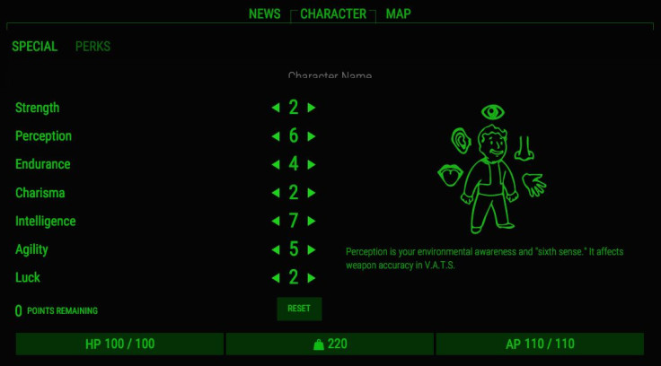 You receive 28 stat points in the beginning of Fallout 4.