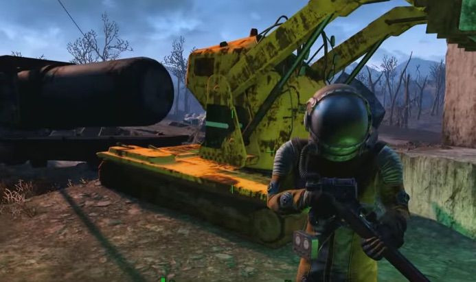 The hazmat suit in Fallout 4 provides +1000 radiation resistance.
