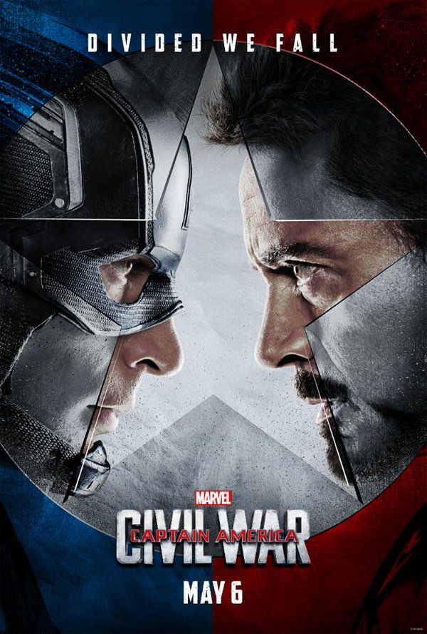 Captain America: Civil War movie poster.