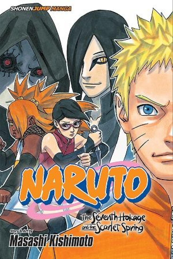 The official cover to the Naruto: Seventh Hokage and the Scarlet Spring volume