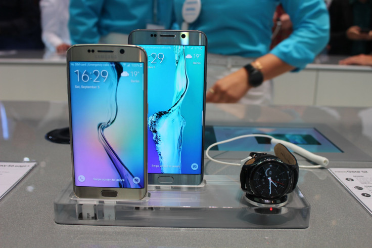 Samsung Galaxy S6, Galaxy Note 5 and Galaxy Gear S2 on display at IFA 2015.