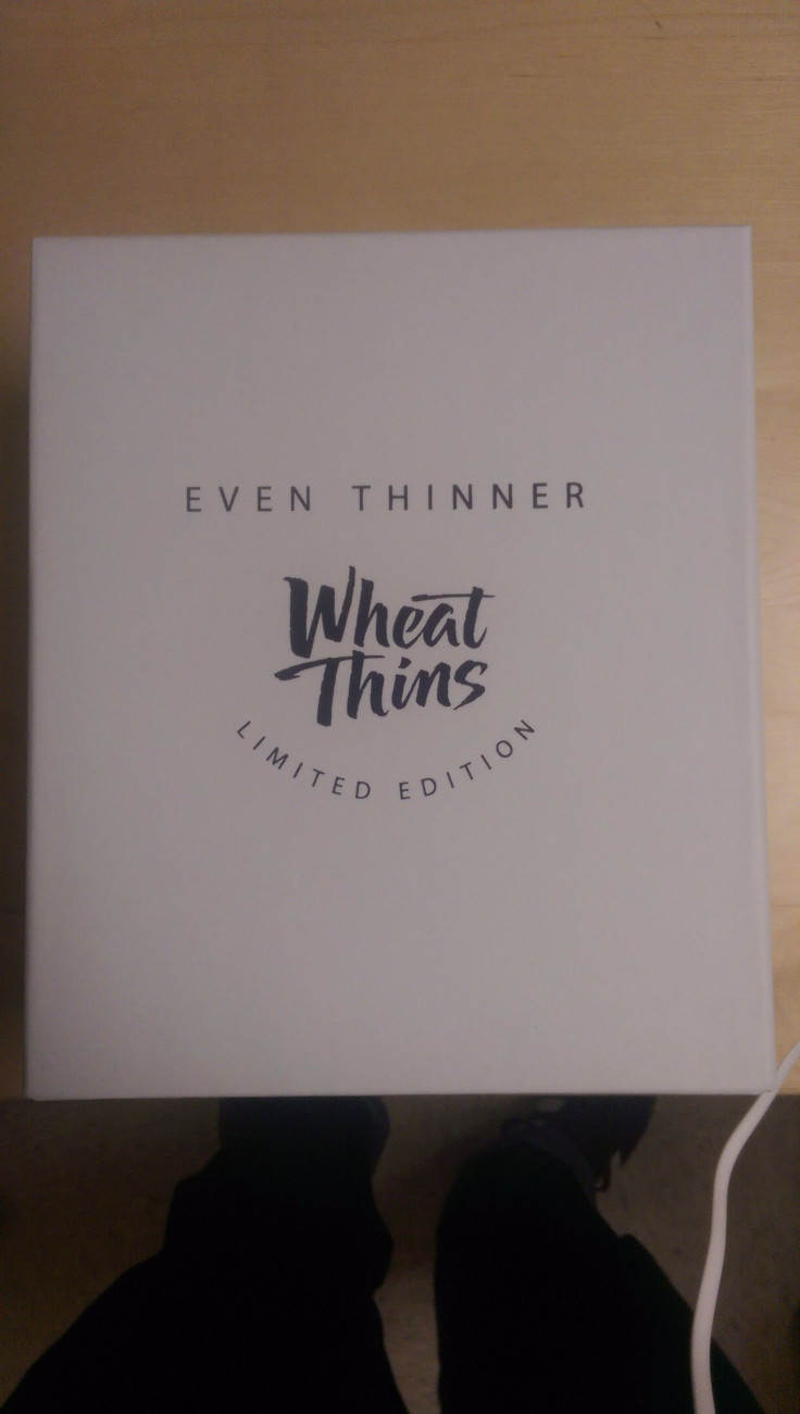 The special box for Even Thinner Wheat Thins Limited Edition