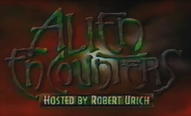 The title screen for rare Disney UFO documentary 'Alien Encounters.'