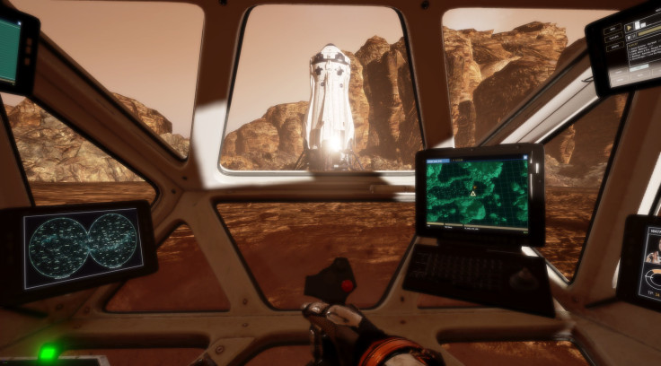 Driving the rover in The Martian VR Experience
