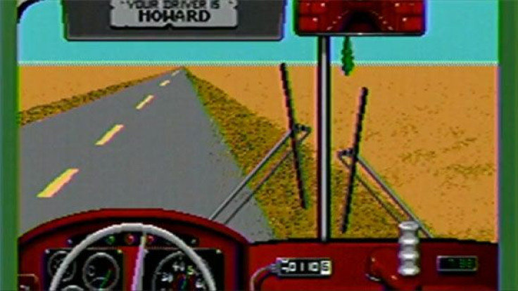 A screenshot of Desert Bus in "action"