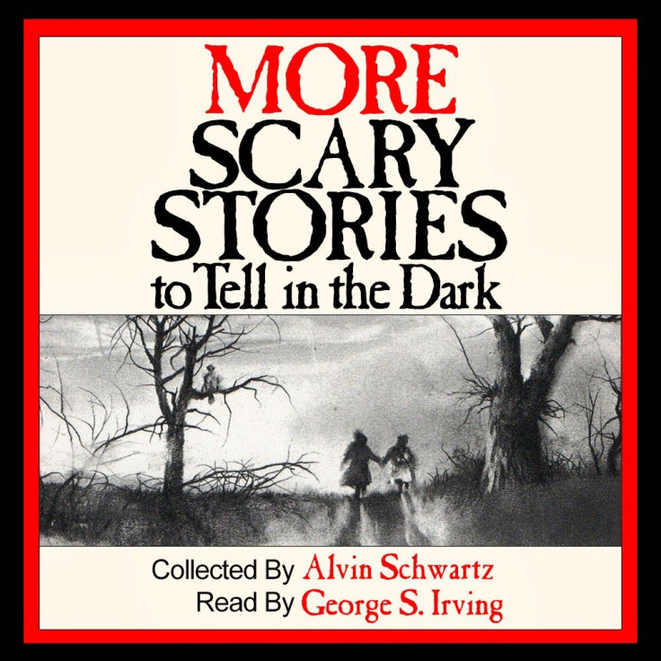 The audiobook cover to an entry in the 'Scary Stories To Tell In The Dark' series, soon to be a movie from director Guillermo del Toro.