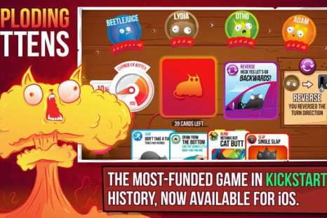 Exploding Kittens has been released for iOS devices, with an Android version coming soon. 