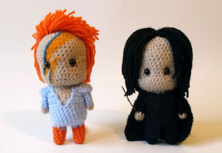 A David Bowie, Alan Rickman fan grieving the loss of the stars has crocheted an amazing tribute. Check it out here.