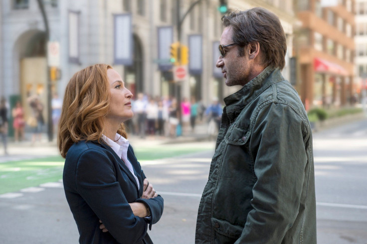 Mulder and Scully reunite in the 2016 miniseries premiere of 'The X-Files'.