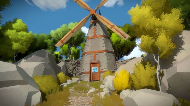 One of the many mysterious features on the island in The Witness