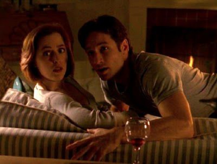 Scully and a shape-shifting creep in 'The X-Files' episode "Small Potatoes."