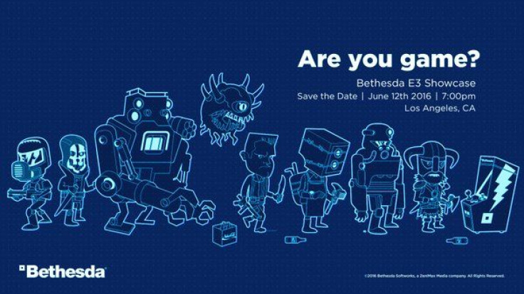 Bethesda will have an E3 Showcase in 2016