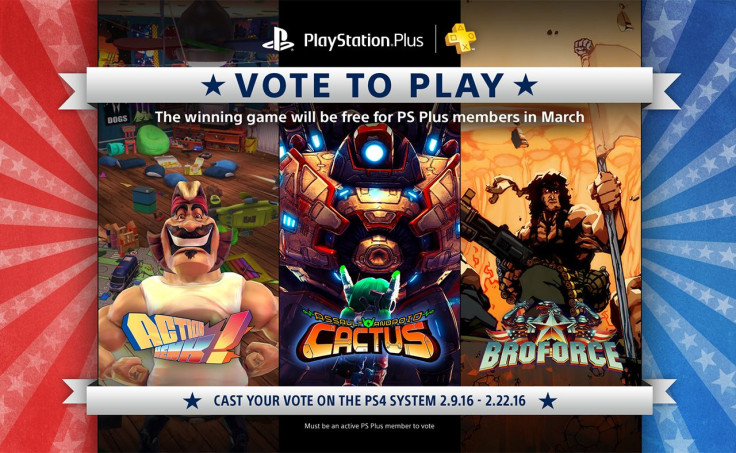 Vote on what game you want to see get included in March's free PS+ games