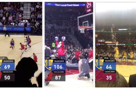 Snapchat's latest update added Live Score filters for NBA and NFL games which overlay the game score and time left on photos and videos