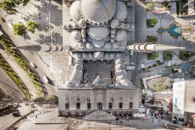 Artist and drone enthusiast, Aydın Büyüktaşb has created a mind-blowing, dimension-stretching photographic collage of Istanbul to honor sci-fi classic, 'Flatland: A Romance Of Many Dimensions.' Check out his gorgeous photographic project here.