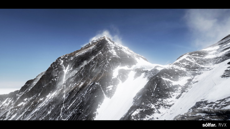 The summit of Everest.