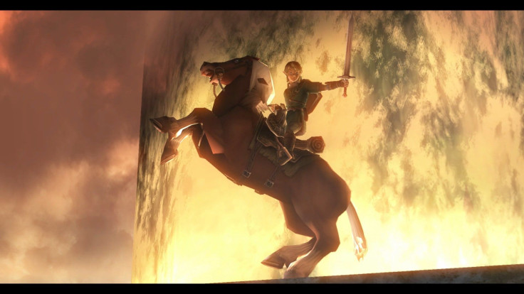 Link and Epona in The Legend of Zelda: Twilight Princess HD.