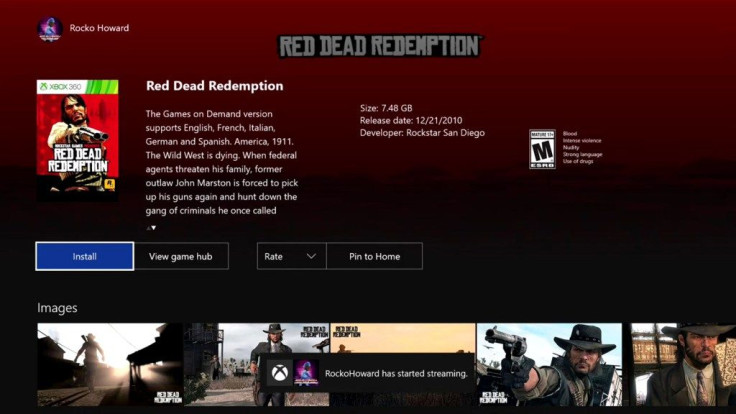 Red Dead Redemption was briefly available to play on Xbox One Backward Compatibility