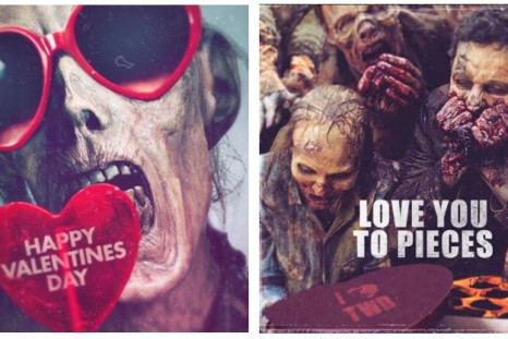 Hallmark released "The Walking Dead" themed e-cards to celebrate Valentine's Day and the mid-season premiere of the AMC series.