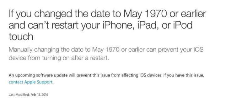 Apple confirmed that scheduling an appointment at the Genius Bar could fix the problem with the 1970 iPhone bug. Meanwhile, the company is preparing a software fix to prevent future problems.