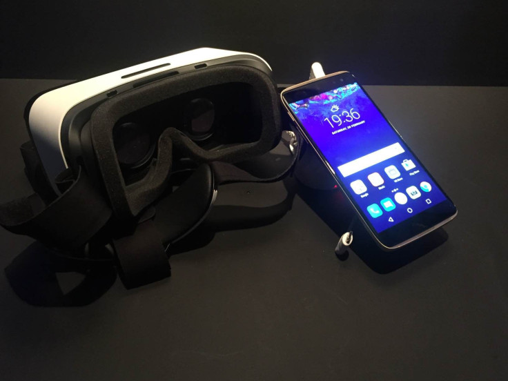 The packaging of the new Alcatel IDOL 4S doubles as a VR headset. 