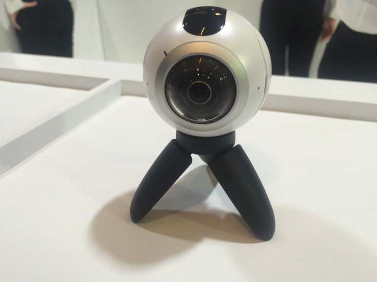 Samsung unveiled its Gear 360 camera at MWC in Barcelona. The camera captures 360-degree video that can be sent to the latest Samsung phones or the Gear VR. 