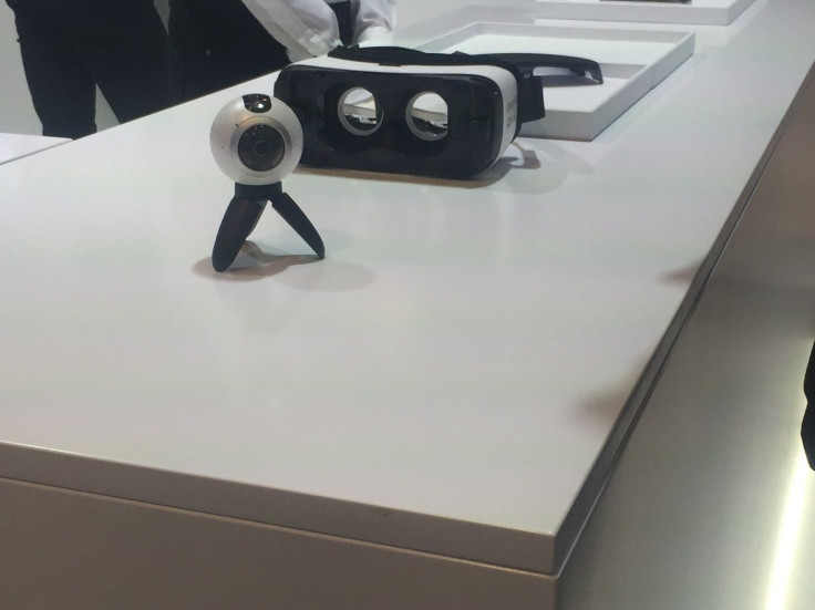 Samsung unveiled its Gear 360 camera at MWC in Barcelona. The camera captures 360-degree video that can be sent to the latest Samsung phones or the Gear VR. 