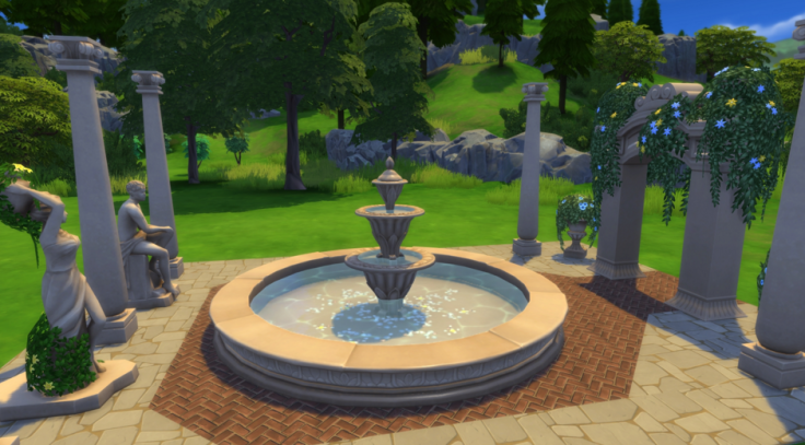 The Fountain of Gluteus Maximus in 'Romantic Garden Stuff.'