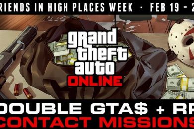 'GTA 5' Friends in High Places double XP, double Cash event will take place until Thursday, Feb. 25.