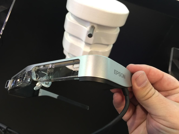 EPSON debuted the Moverio BT-300 at MWC 2016 in Barcelona. The AR glasses only weigh 2 ounces. 