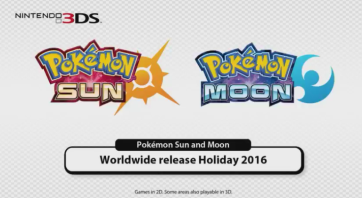 Pokemon Sun and Moon is set to release in Holiday 2016