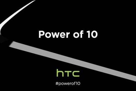 HTC product teaser, which reads "Power Of 10."
