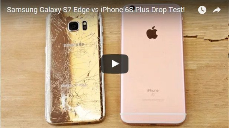 The Galaxy S7 Edge did not fare as we as the iPhone 6s in the impact tests.