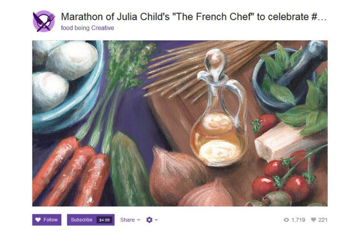 Twitch Creative debuts a new food channel with a 201-episode marathon of Julia Child's "The French Chef." 