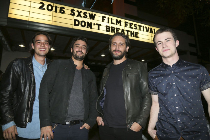 Fede Alvarez, second from right, with the cast and co-writer of 'Don't Breathe' at SXSW.
