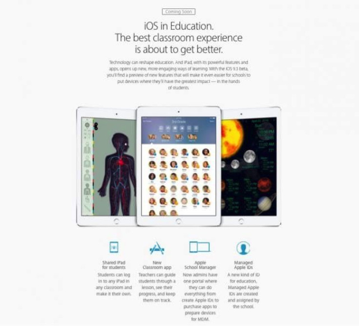 New educator tools come in iOS 9.3