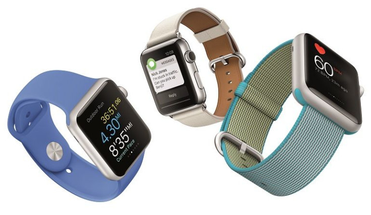 Tim Cook announces new woven nylon band option for Apple Watch.