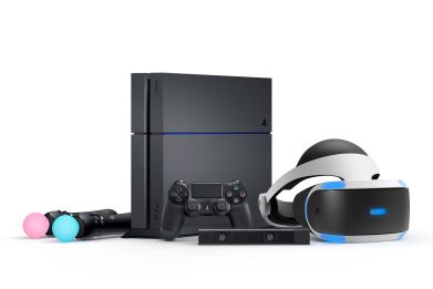 The PlayStation VR bundle comes with a PS VR headset, a PlayStation Camera, two PlayStation Move controllers and a copy of PlayStation VR Worlds