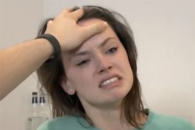 A still taken from Daisy Ridley's audition for Rey in 'Star Wars: The Force Awakens'