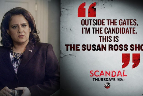 Susan is taking a lot of hits in episode 16 of Scandal.