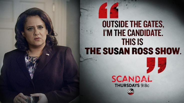 Susan is taking a lot of hits in episode 16 of Scandal.