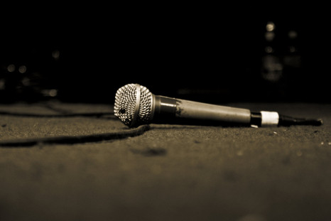 Microphone on the floor