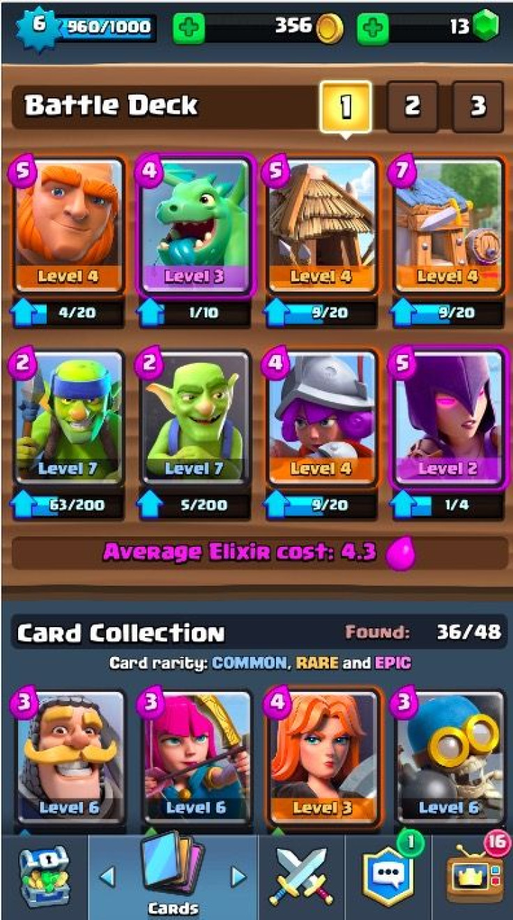 Clash Royale Deck #2 (Submitted by battleone2016)