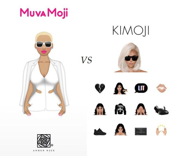 iOS screencaps of MuvaMoji and Kimoji 